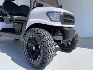 Limo Golf Cart White Alpha Lifted 03